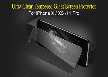 プロIPhone X XS 11のためのちり止め2.5D緩和されたガラス スクリーンの保護装置