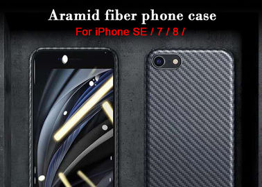 iPhone SE Aramid繊維の電話箱のあや織りの質カーボン繊維カバー