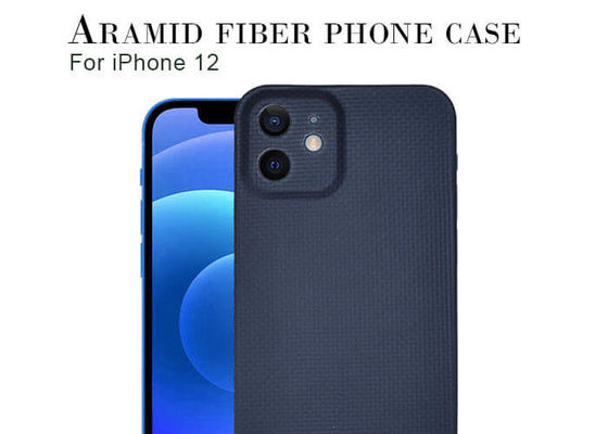 平織りの質のiPhone 12のための青いAramidカーボン繊維の箱