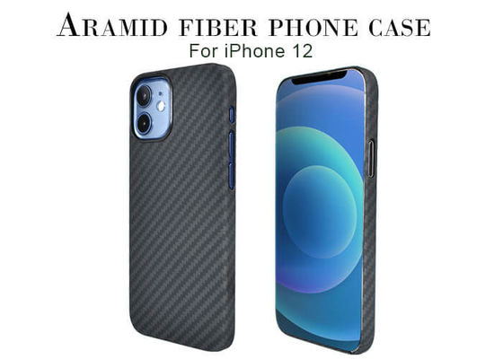 小型iPhone 12のための軽量の完全な保護Aramid繊維の電話箱