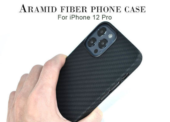 iPhoneのためのプラスチック リング黒色のAramid繊維の電話箱プロ12 12