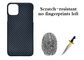 iPhone 11のプロ無光沢のあや織りのAramid繊維の電話箱のケブラーの移動式カバー