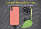 オレンジ色のiPhone X、保護場合のための実質のAramid繊維の電話箱