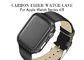 黒い色の無光沢の終わりカーボンAramid繊維のAppleの腕時計シリーズ4場合