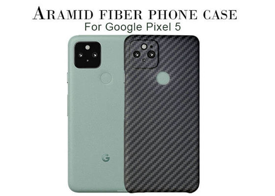 Googleピクセル5カーボン繊維の箱のための黒いAramid繊維の電話箱