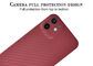 カーボン繊維の電話箱のiPhone 12の小型赤い色のAramid繊維の箱