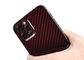 光沢のある終わりの赤いiPhone 12プロ カーボンAramid繊維の箱